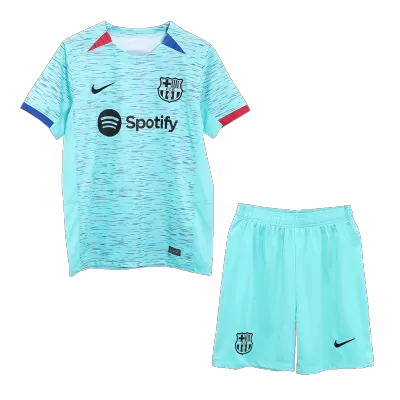 Men's Barcelona Third Away Jersey (Jersey+Shorts) Kit 2023/24 - acejersey