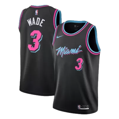 Men's Miami Heat Dwyane Wade #3 Black Swingman Jersey - acejersey