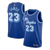 Men's Los Angeles Lakers James #23 Blue Hardwood Classics Swingman Jersey 2020/21 - Classic Edition - acejersey