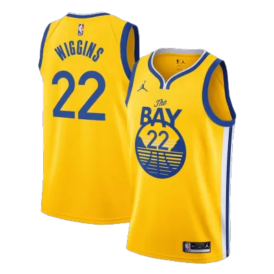 Men's Golden State Warriors Andrew Wiggins #22 Golden 2020/21 Swingman Jersey - Statement Edition - acejersey