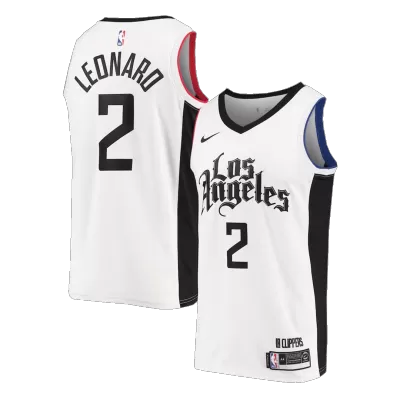 Men's Los Angeles Clippers Kawhi Leonard #2 White 2020/21 Swingman Jersey - City Edition - acejersey