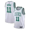 Men's Boston Celtics Kyrie Irving #11 White Swingman Jersey - Association Edition - acejersey