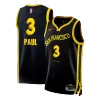 Men's Golden State Warriors Chris Paul #3 Black Swingman Jersey 2023/24 - City Edition - acejersey