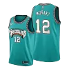 Men's Memphis Grizzlies Morant #12 Green Swingman Jersey - acejersey