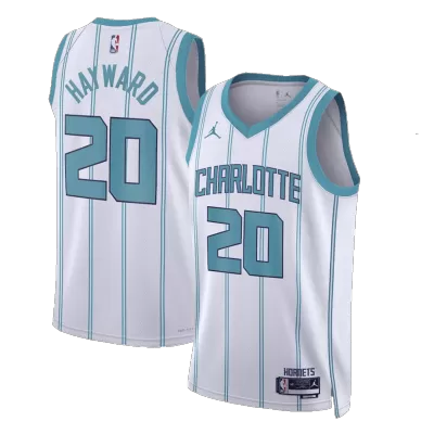 Men's Charlotte Hornets Gordon Hayward #20 White 20/21 Swingman Jersey -Association Edition - acejersey