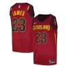 Men's Cleveland Cavaliers Lebron James #23 Wine Swingman Jersey - Icon Edition - acejersey