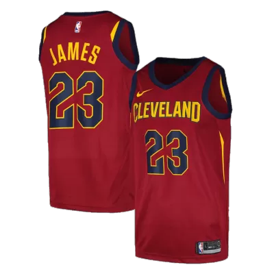 Men's Cleveland Cavaliers Lebron James #23 Wine Swingman Jersey - Icon Edition - acejersey