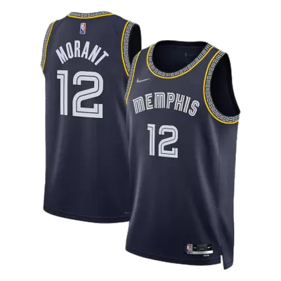 Men's Memphis Grizzlies Ja Morant #12 Black 2021/22 Diamond  Swingman Jersey - City Edition - acejersey