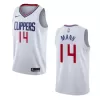 Men's Los Angeles Clippers Terance Mann #14 White Swingman Jersey - Association Edition - acejersey