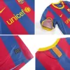 Kid's Barcelona Retro Home Jerseys Kit(Jersey+Shorts) 2010/11 - acejersey