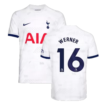 Men's Tottenham Hotspur WERNER #16 Home Soccer Jersey 2023/24 - Fans Version - acejersey