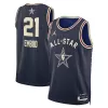 Men's All Star Joel Embiid #21 Navy Swingman Jersey 2024 - Eastern Conference - acejersey