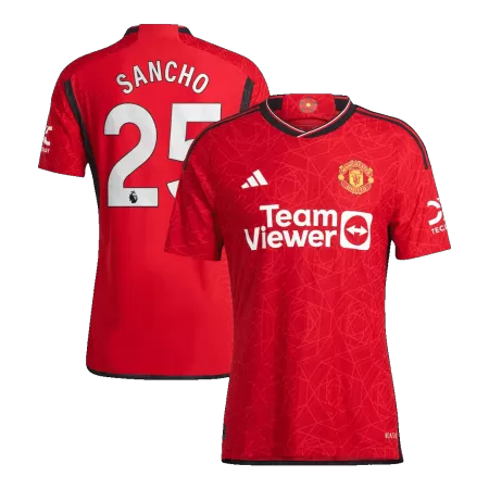 Manchester United SANCHO #25 Home Soccer Jersey 2023/24 - Player Version - acejersey