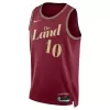 Men's Cleveland Cavaliers Darius Garland #10 Wine Swingman Jersey 2023/24 - City Edition - acejersey