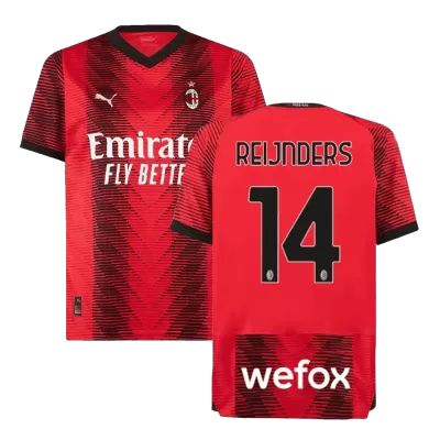 Men's AC Milan REIJNDERS #14 Home Soccer Jersey 2023/24 - Fans Version - acejersey