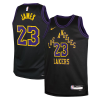 Youth Los Angeles Lakers Lebron James #23 Black Swingman Jersey 2023/24 - City Edition - acejersey