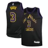 Youth Los Angeles Lakers Anthony Davis #3 Black Swingman Jersey 2023/24 - City Edition - acejersey