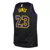 Youth Los Angeles Lakers Lebron James #23 Black Swingman Jersey 2023/24 - City Edition - acejersey