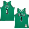 Men's Chicago Bulls Derrick Rose #1 Green Hardwood Classics Swingman Jersey 2008/09 - acejersey