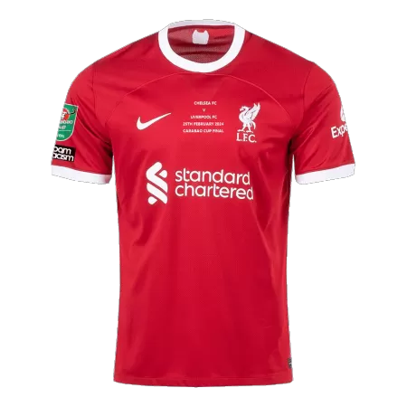 Men's Liverpool Home Carabao Cup Final Soccer Jersey 2023/24 - acejersey