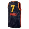 Men's Oklahoma City Thunder Chet Holmgren #7 Black Swingman Jersey - City Edition - acejersey