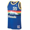 Men's Denver Nuggets Dikembe Mutombo #55 Blue Hardwood Classics Swingman Jersey 1991/92 - acejersey