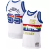 Men's Denver Nuggets Dikembe Mutombo #55 White Hardwood Classics Swingman Jersey 1991/92 - acejersey