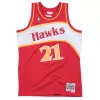 Men's Atlanta Hawks Dominique Wilkins #21 Hardwood Classics Swingman Jersey 1986/87 - acejersey