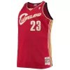 Men's Cleveland Cavaliers Lebron James #23 Red Hardwood Classics Swingman Jersey 2003/04 - acejersey