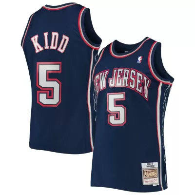 Men's Brooklyn Nets Jason Kidd #5 Navy Hardwood Classics Swingman Jersey 2006/07 - acejersey