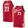 Men's Cleveland Cavaliers Lebron James #23 Red Hardwood Classics Swingman Jersey 2003/04 - acejersey