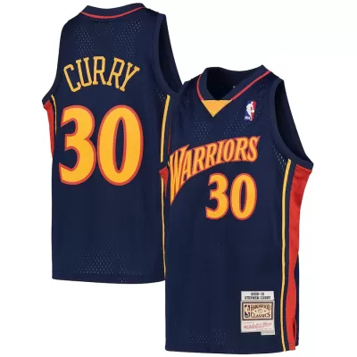 Men's Golden State Warriors Curry #30 Blue Hardwood Classics Jersey 2009/10 - acejersey