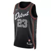 Men's Detroit Pistons Jaden Ivey #23 Black Swingman Jersey 2023/24 - City Edition - acejersey