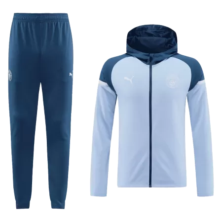 Manchester City Blue Hoodie Training Kit 2024/25 For Adults - acejersey