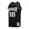 Men's acramento Kings Mike Bibby #10 Black Hardwood Classics Swingman Jersey 2001/02 - acejersey