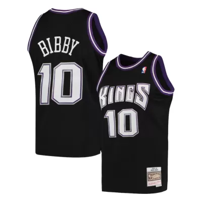 Men's acramento Kings Mike Bibby #10 Black Hardwood Classics Swingman Jersey 2001/02 - acejersey