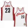 Men's Cleveland Cavaliers Lebron James #23 White Hardwood Classics Swingman Jersey 2003/04 - acejersey