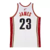 Men's Cleveland Cavaliers Lebron James #23 White Hardwood Classics Swingman Jersey 2003/04 - acejersey