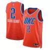 Men's Oklahoma City Thunder Shai Gilgeous-Alexander #2 Orange Swingman Jersey - Statement Edition - acejersey