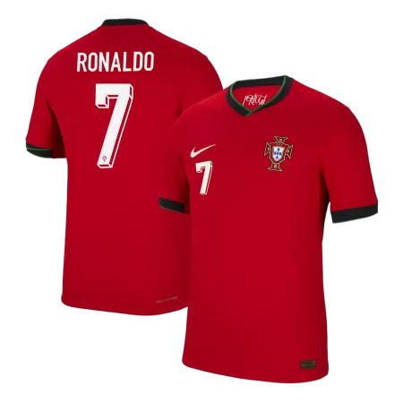 Portugal RONALDO #7 Home Soccer Jersey Euro Cup 2024 - Player Version - acejersey