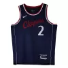 Men's Los Angeles Clippers Kawhi Leonard #2 Navy Swingman Jersey 2024/25 - Icon Edition - acejersey