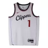 Men's Los Angeles Clippers James Harden #1 White Swingman Jersey 2024/25 - Association Edition - acejersey