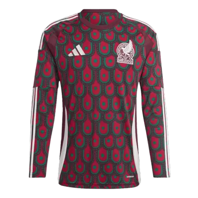 Men's Mexico Home Long Sleeve Soccer Jersey Copa América 2024 - acejersey