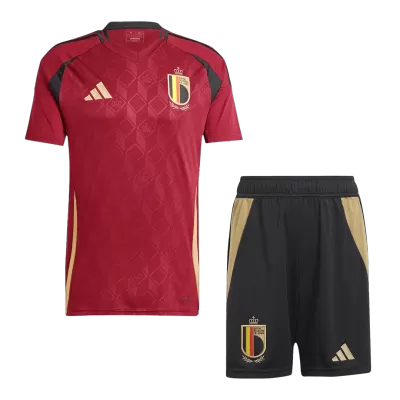 Men's Belgium Home Jersey (Jersey+Shorts) Kit Euro 2024 - acejersey