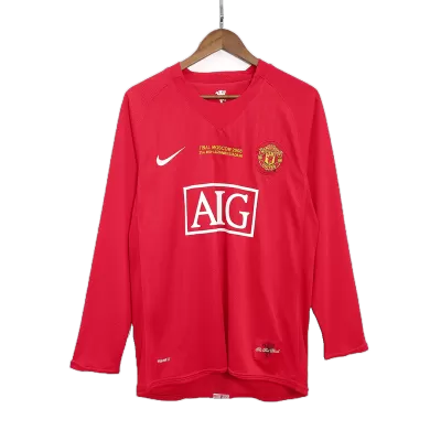 Manchester United Home Retro Soccer Jersey 2007-08 - UCL - acejersey