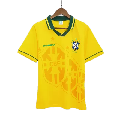 Brazil Home Retro Soccer Jersey 1993/94 - acejersey