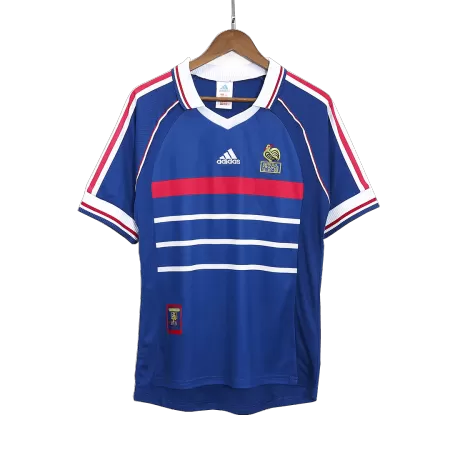 France Home Retro Soccer Jersey 1998 - acejersey