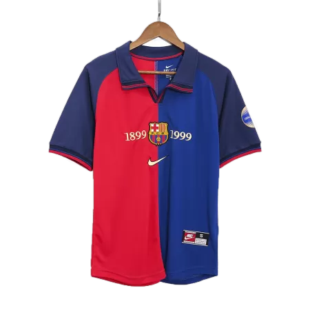 Barcelona Home Retro Soccer Jersey 1999/00 - acejersey