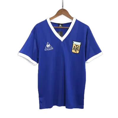 Argentina Away Retro Soccer Jersey 1986 - acejersey