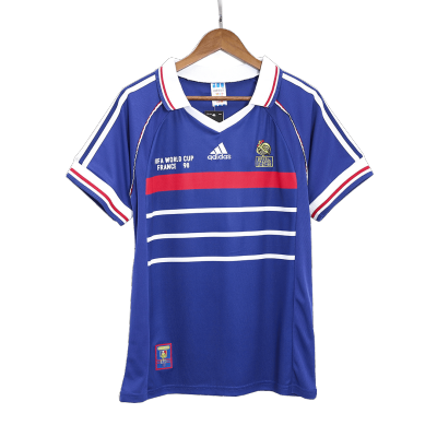 France Home Retro Soccer Jersey 1998 - acejersey